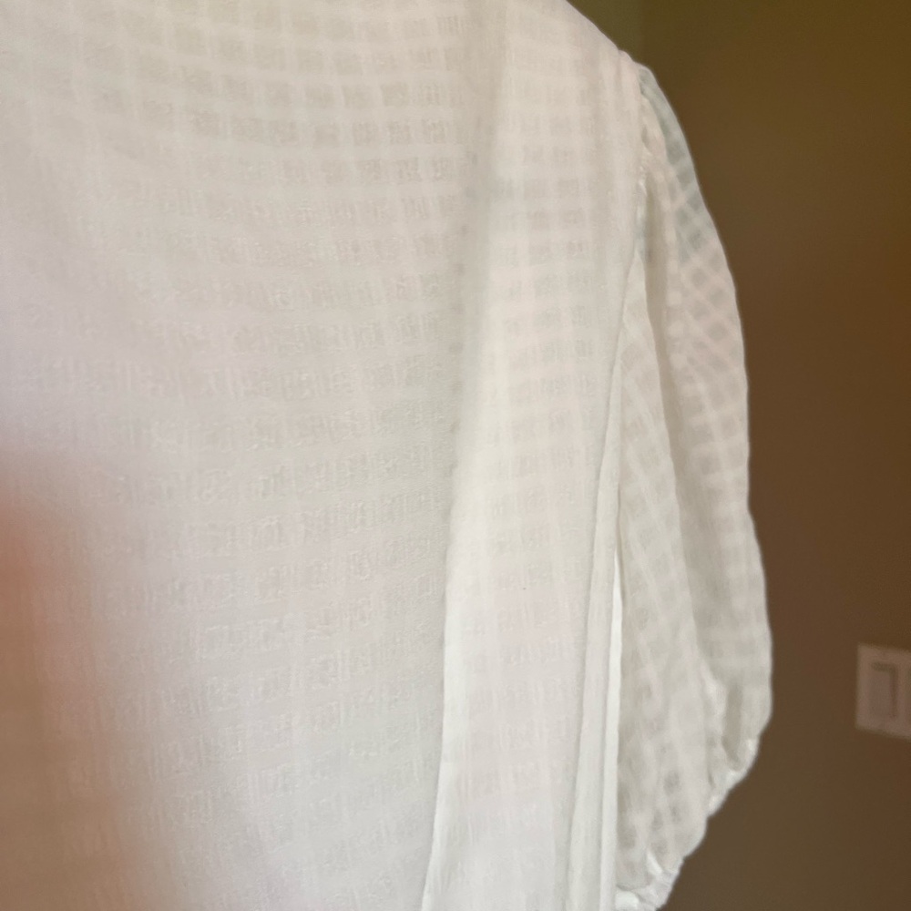 Falling Love White Ruffle Mini Dress - Picture 5 of 6